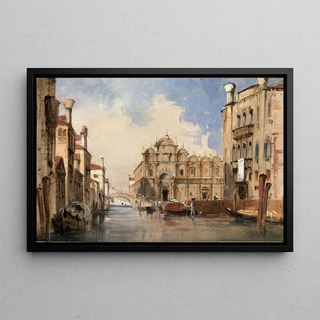 La Scuola di San Marco - Jules-Romain Joyant — framed artwork on a wall