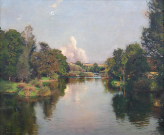River Landscape Painting - Jules Alexis Muenier — artwork view