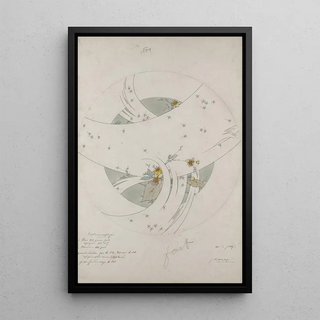 Project for a Soup Plate - Jules Auguste Habert-Dys — framed artwork on a wall