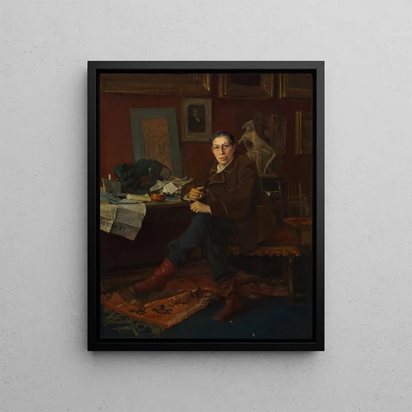 Albert Wolff in his office - Jules Bastien-Lepage — framed artwork on a wall