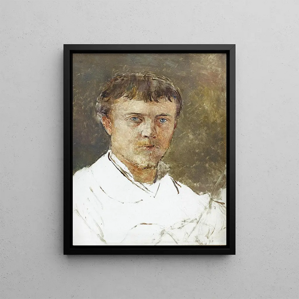 Self-portrait - Jules Bastien-Lepage — framed artwork on a wall