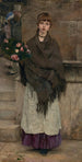 Flower Market Painting in London - Jules Bastien-Lepage — artwork view