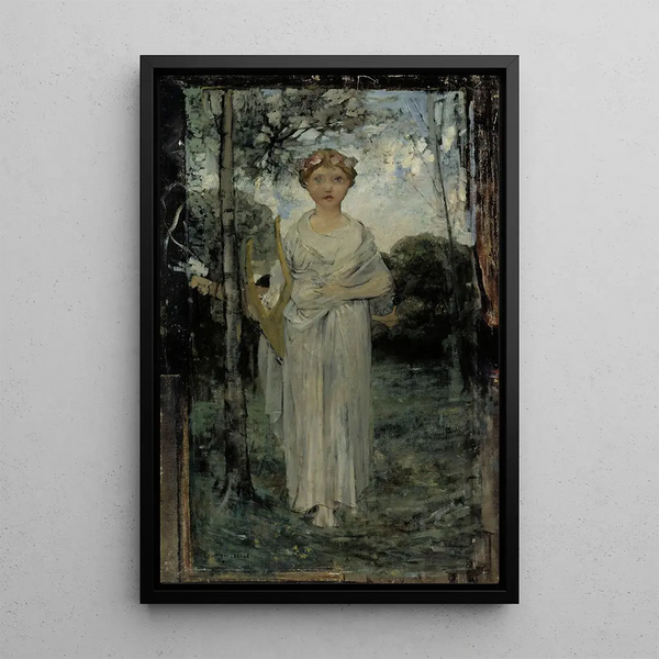 Study of Muse - Jules Bastien-Lepage — framed artwork on a wall