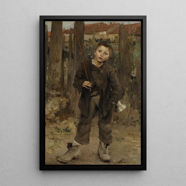 Pas marché - Jules Bastien-Lepage — framed artwork on a wall