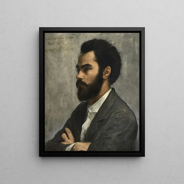 Portrait of the enamel painter Alfred Garnier - Jules Bastien-Lepage — framed artwork on a wall