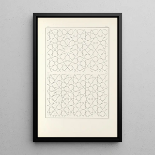 Les éléments de l'art arabe pl 188 - Jules Bourgoin — framed artwork on a wall