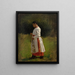 Child of the Choir - Jules Breton — framed artwork on a wall