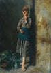 Girl eating cherries - Jules Breton — artwork view