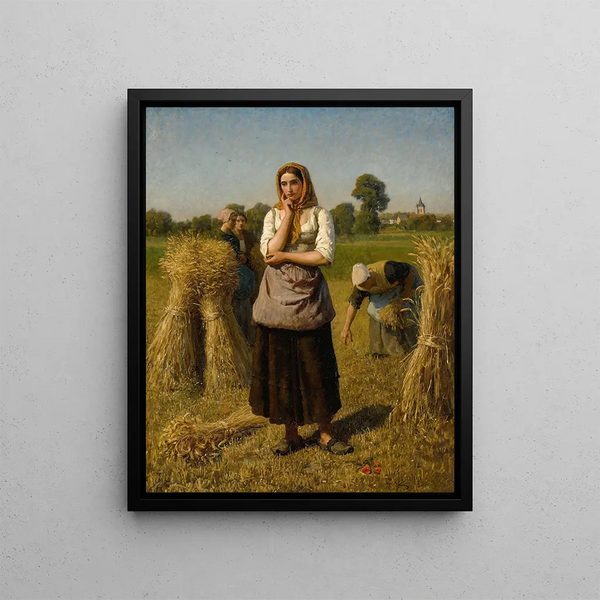La Glaneuse - Jules Breton — framed artwork on a wall