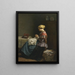 La petite couturière - Jules Breton — framed artwork on a wall