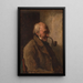 L'homme à la pipe - Jules Breton — framed artwork on a wall