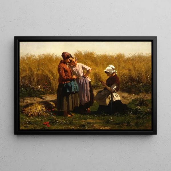 Gages d'Amour - Jules Breton — framed artwork on a wall