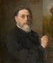 Self-portrait painting - Jules Breton — artwork view