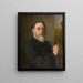 Self-portrait painting - Jules Breton — framed artwork on a wall