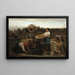 The Rapeseed Harvest - Jules Breton — framed artwork on a wall