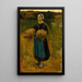 La glaneuse - Jules Breton — framed artwork on a wall