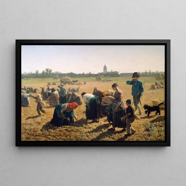 Les glaneuses - Jules Breton — framed artwork on a wall