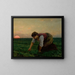 A weeder - Jules Breton — framed artwork on a wall