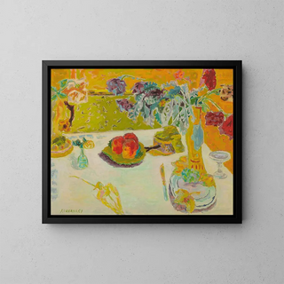 Autumn Painting - Jules Cavaillès — framed artwork on a wall