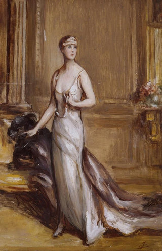 Portrait Painting of Isabelle d'Orléans, Duchess of Guise - Jules Cayron — artwork view
