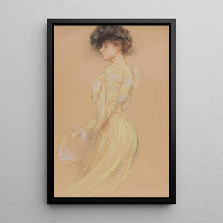 Portrait of Berthe Cerny - Jules Cayron — framed artwork on a wall