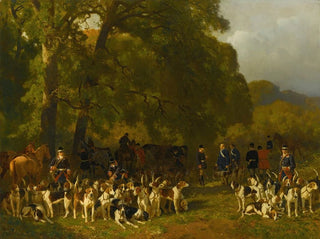Departure for the Hunt - Jules Didier — artwork view