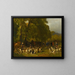 Departure for the Hunt - Jules Didier — framed artwork on a wall