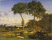 Crossing the Bridge - Jules Dupré — artwork view