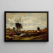 Les moulins à vent - Jules Dupré — framed artwork on a wall