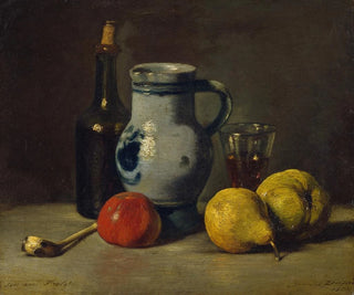 Nature morte avec une cruche grise - Jules Dupré — artwork view