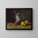 Nature morte avec une cruche grise - Jules Dupré — framed artwork on a wall