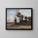 The estuary farm - Jules Dupré — framed artwork on a wall
