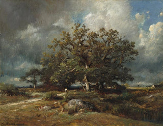 The Old Oak Tree - Jules Dupré — artwork view