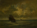 Two boats in a storm - Jules Dupré — artwork view