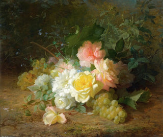 Roses and Grapes - Jules Ferdinand Médard — artwork view
