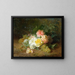 Roses and Grapes - Jules Ferdinand Médard — framed artwork on a wall