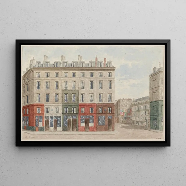 Numéros 2 6 rue Babille actuelle rue de Viarmes 1er arrondissement - Jules Gaildrau — framed artwork on a wall