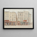 Rue Beaubourg n°22, 28, 3rd arrondissement - Jules Gaildrau — framed artwork on a wall