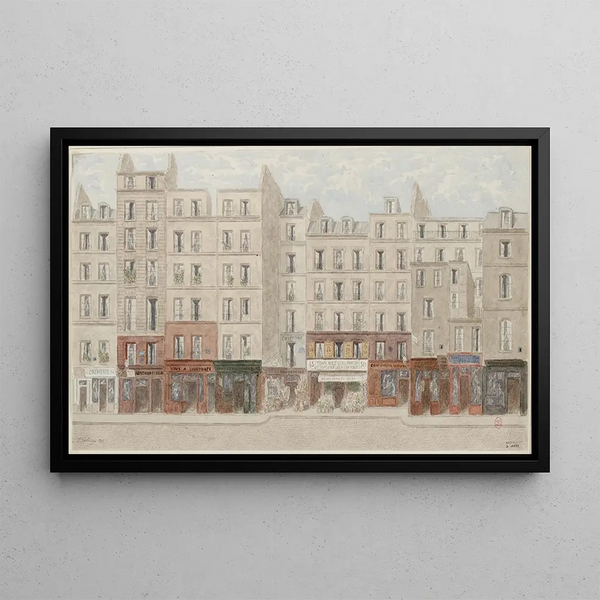 Rue Beaubourg n° 2, 14th arrondissement - Jules Gaildrau — framed artwork on a wall