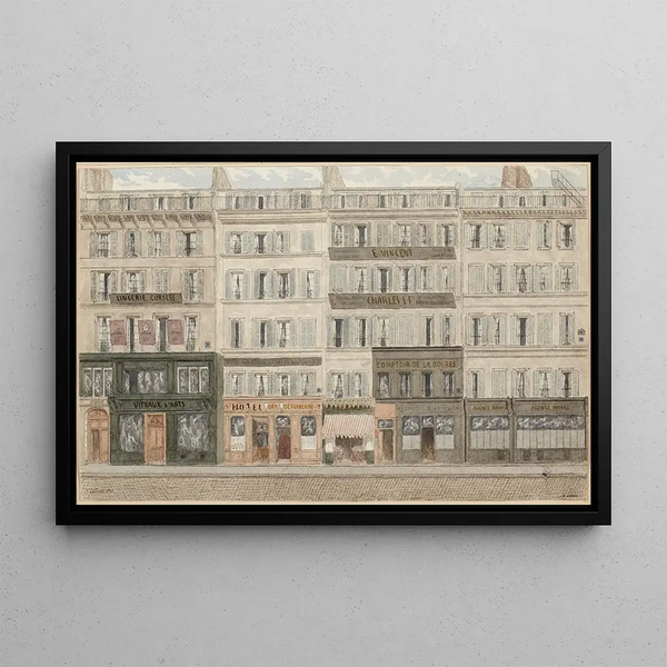 Rue Léon Cladel, ancienne rue Joquelet n°7, 2ème arrondissement - Jules Gaildrau — framed artwork on a wall