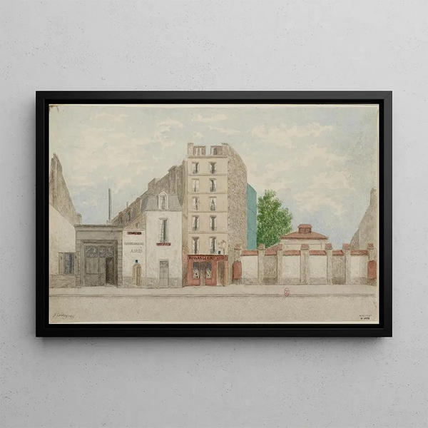 Rue Vaneau N75 et 77 7th arrondissement - Jules Gaildrau — framed artwork on a wall