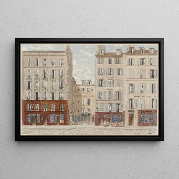 Rue du Four N° 20, 6th arrondissement - Jules Gaildrau — framed artwork on a wall