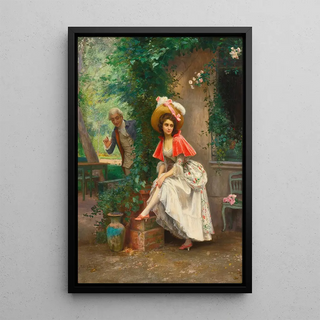 A finely turned peg - Jules Girardet — artwork view