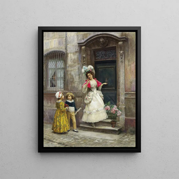 Anniversary of Grandmothers - Jules Girardet — framed artwork on a wall