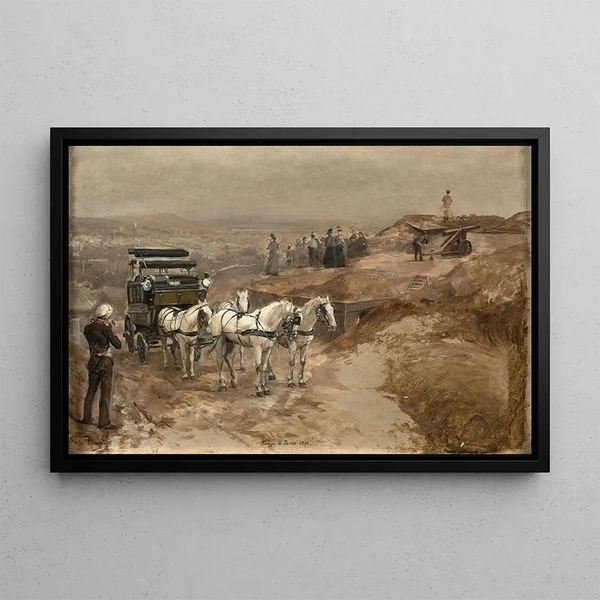 The Siege of Paris 1871 - Jules Girardet — framed artwork on a wall