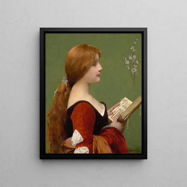 Jeanne la Rousse - Jules Joseph Lefebvre — framed artwork on a wall