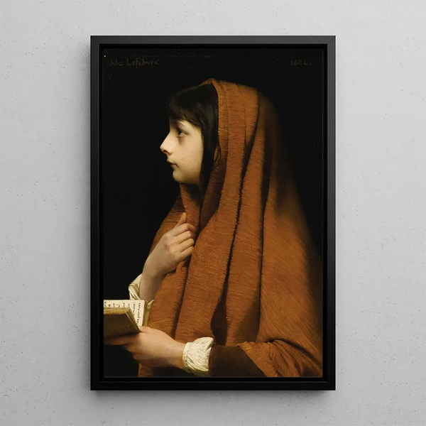 Mignon - Jules Joseph Lefebvre — framed artwork on a wall