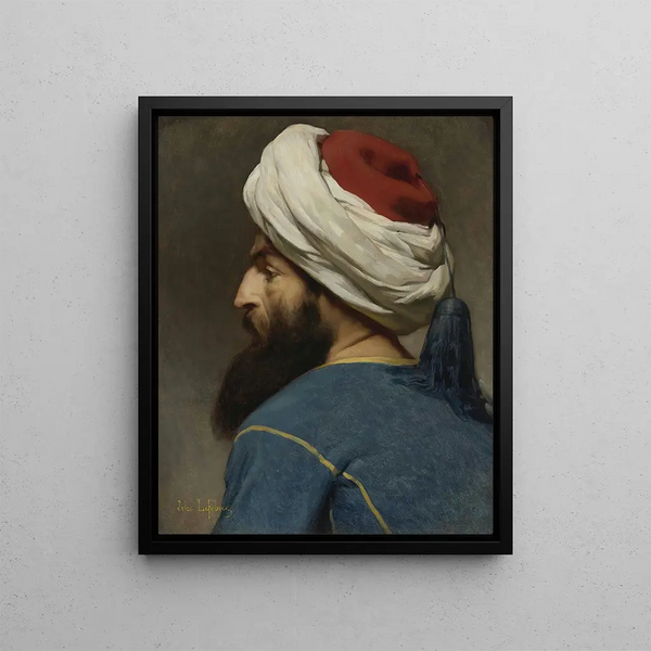 Portrait of an Ottoman - Jules Joseph Lefebvre — framed artwork on a wall