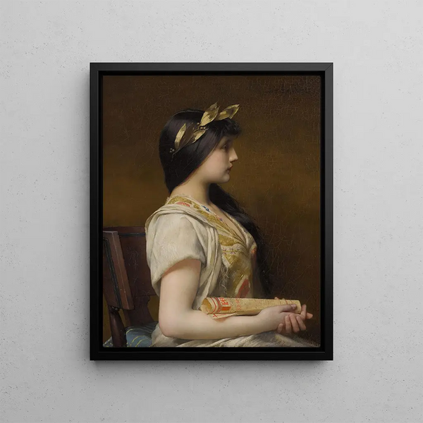 Sapho - Jules Joseph Lefebvre — framed artwork on a wall