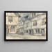 Vue de la Rue de l'Amitié - Jules Lessore — framed artwork on a wall